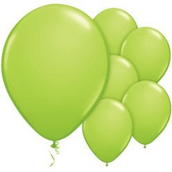 Lime Green 11" Round Latex Balloons