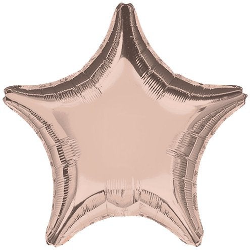 Rose Gold Metallic Star 18" Foil Helium Balloon