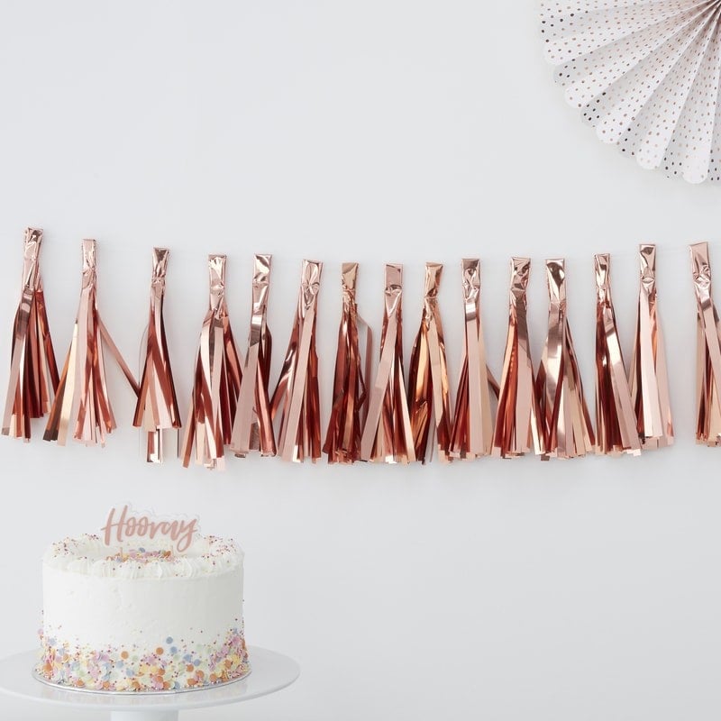 Rose Gold Tassel Garland Pick and Mix