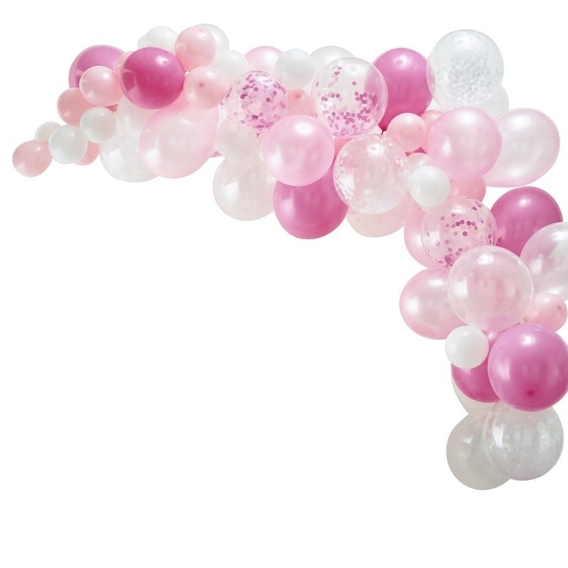 Pink Balloon Arch Kit - Pink Party Decorations - Pink Balloon Garland