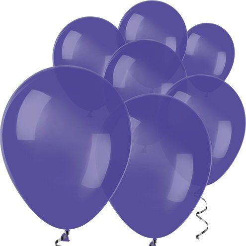 Small Violet 5" Round Latex Balloons - 5 Inch Mini Balloons