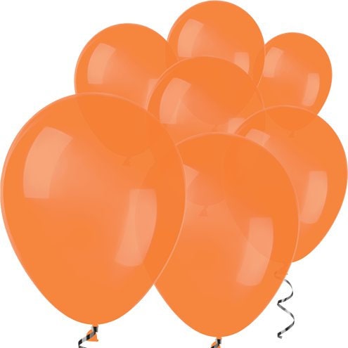 Small Orange 5" Round Latex Balloons - 5 Inch Mini Balloons