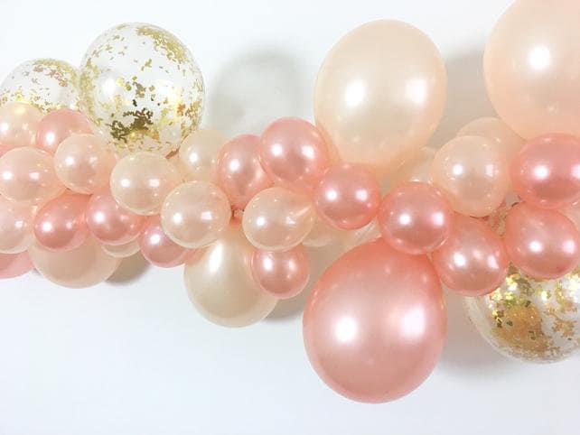 Small Rose Gold 5" Round Latex Balloons - 5 Inch Mini Balloons