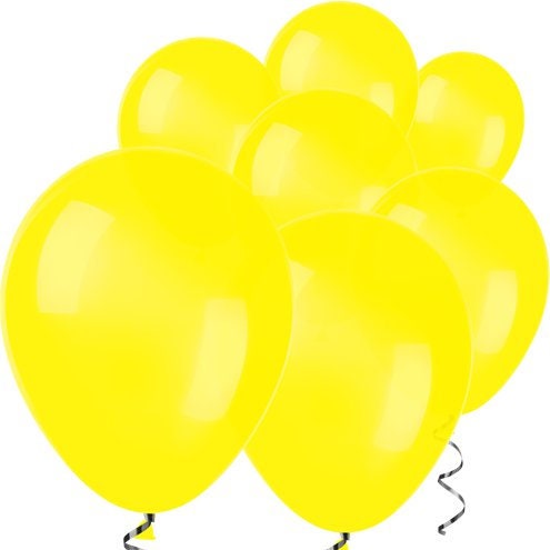 Small Yellow 5" Round Latex Balloons - 5 Inch Mini Balloons