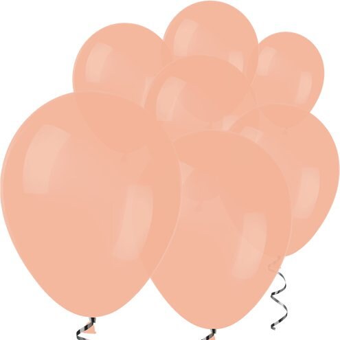 Small Peach 5" Round Latex Balloons - 5 Inch Mini Balloons