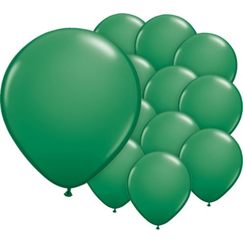 Small Green 5" Round Latex Balloons - 5 Inch Mini Balloons