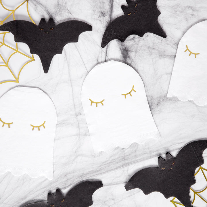 Halloween Bat Shaped Paper Napkins - Halloween Party Decorations - Halloween Tableware - Pack Of 20