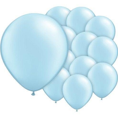 Small Light Blue Pearl 5" Round Latex Balloons - 5 Inch Mini Balloons