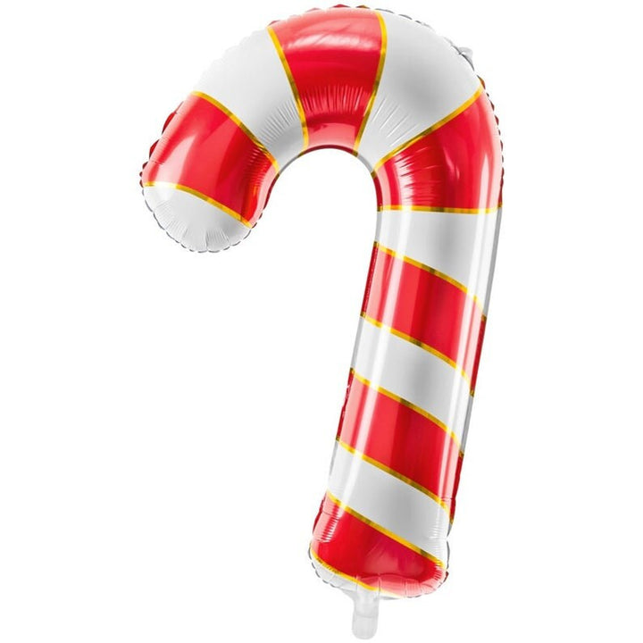 Red Candy Cane Balloon - Christmas Candy Canes - Red & White stripes - Christmas Decorations - Holiday Decor