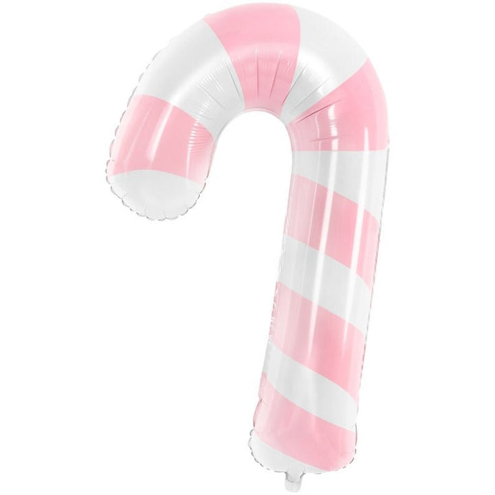 Pink Candy Cane Balloon - Christmas Candy Canes - Pink & White stripes - Christmas Decorations - Holiday Decor