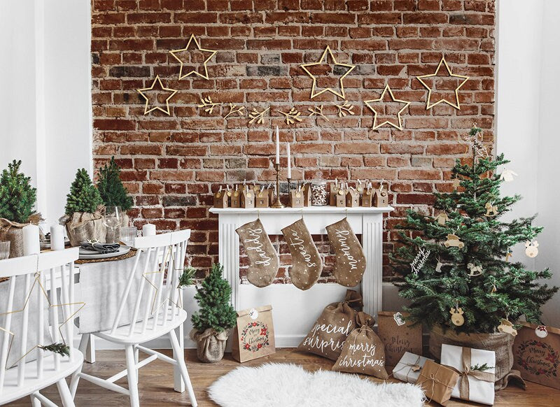Wooden Christmas Decorations - Hanging Christmas Tree Decorations - Wooden Gift Tags - Table Decorations - Holiday Decor - Rustic Christmas