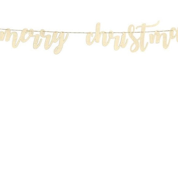 Merry Christmas bunting - Wooden Christmas bunting - Christmas decorations - Merry Christmas garland - Rustic Christmas - Holiday Decor