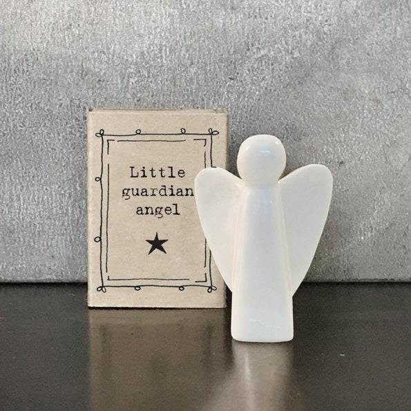 Porcelain Guardian Angel Matchbox Gift - Birthday Present - Gift For Friend - Friendship Gifts - Little Guardian Angel - East Of India