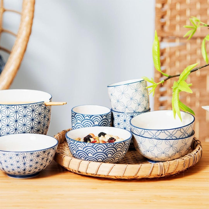 Sashiko Pattern Bowls