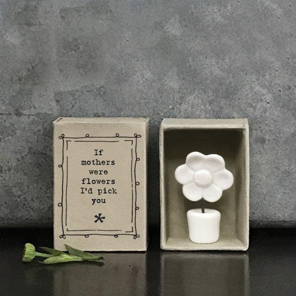 Porcelain Flower Matchbox Gift - Mother's Day Present - Gift For Mum - If Mothers Were Flowers - Birthday Gifts -flower In Pot-east Of India