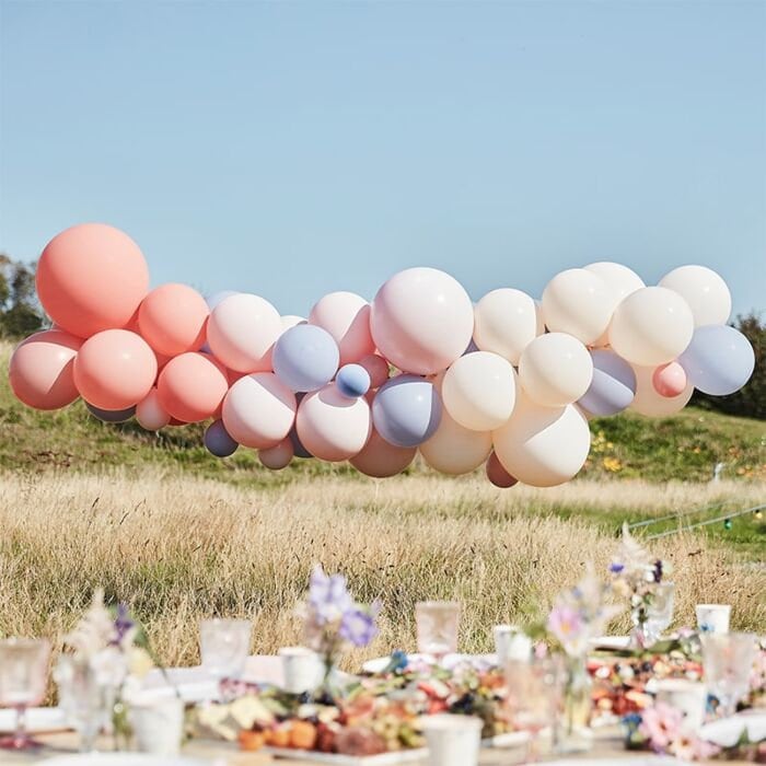 Blush Pink & Nude Balloon Arch Kit - Hen Party Balloon Garland - Bridal Shower Decor - Party Decorations - Pastel Balloon Arch