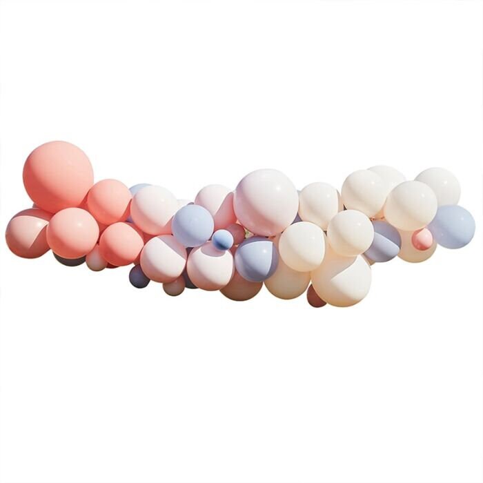 Blush Pink & Nude Balloon Arch Kit - Hen Party Balloon Garland - Bridal Shower Decor - Party Decorations - Pastel Balloon Arch