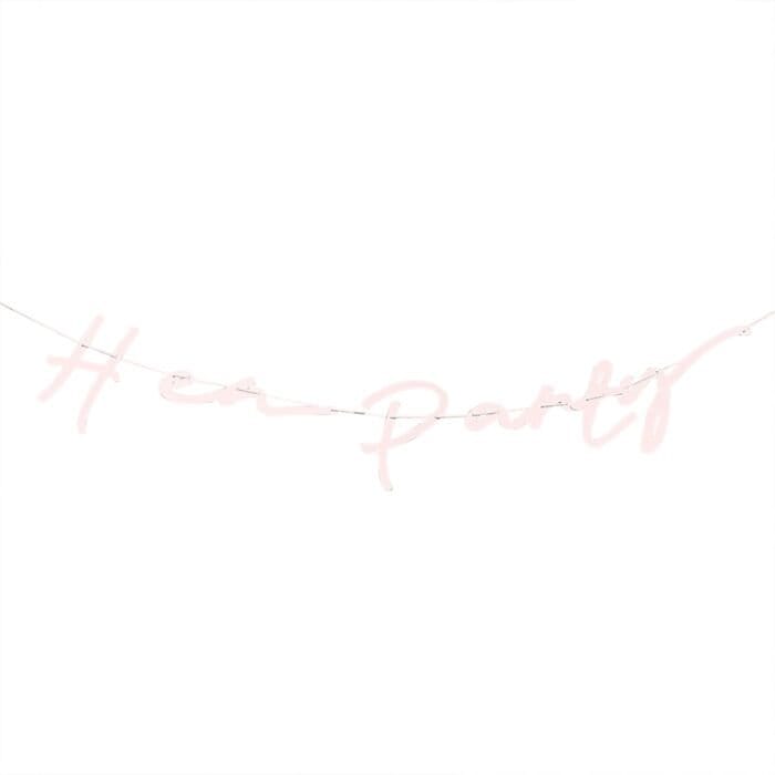 Pink Hen Party Bunting - Boho Hen Party Banner - Hen Do Party Decorations - Eco Hen Decor - Hen Night - Team Bride - Bachelorette - Bridal