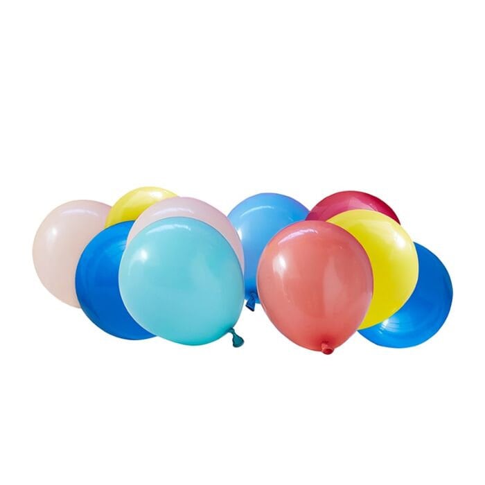 Multicoloured Small 5" Balloons Pack - Rainbow Balloon Pack - Mini Balloons - Balloons For Box Stands - Party Decorations - Pack of 40