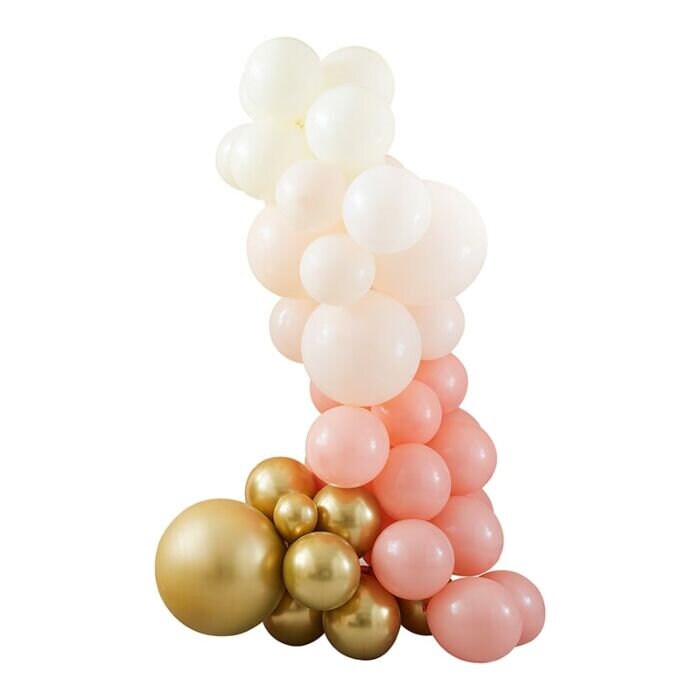 Peach And Gold Balloon Arch Kit - Pastel Balloon Garland - Wedding Decorations - Hen Party Balloons - Birthday Party Decorations