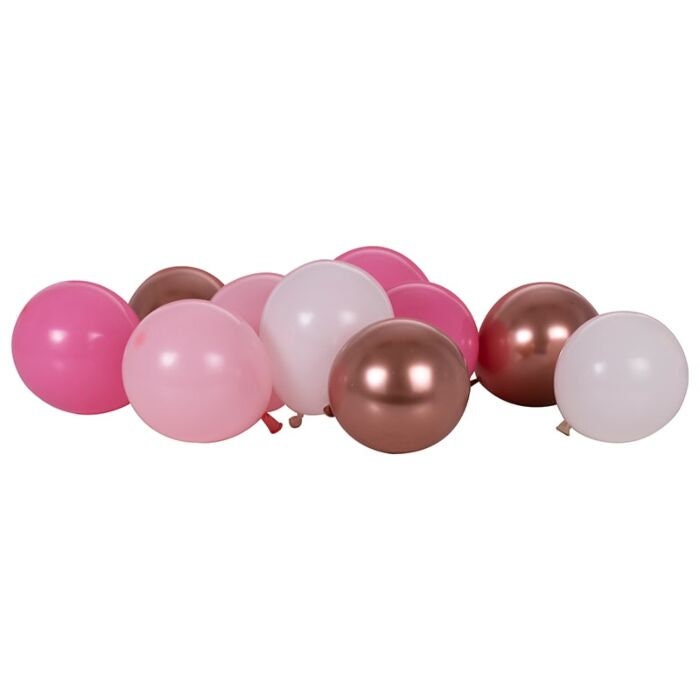 40 Rose Gold And Blush Pink Balloons - Rose Gold, White & Pink Balloon Pack - Mini Balloons - Balloons For Box Stands - Party Decorations
