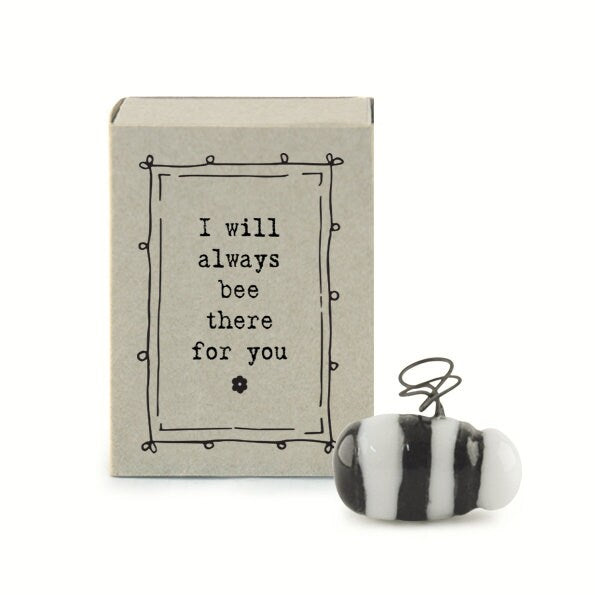 Bee Matchbox Gift - Birthday Present - Gift For Friend - Friendship Gifts  - I Will Always Bee There For You - East Of India