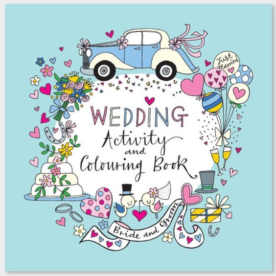 Wedding Activity & Colouring Book - Wedding Entertainment Books For Children - Kids Wedding Table Accessory - Rachel Ellen Designs