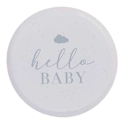 Hello Baby Shower Plates - Neutral Baby Shower Paper Plates - New Baby Party - Sip And See - Baby Shower Tableware-Gender Neutral-Pack of 8
