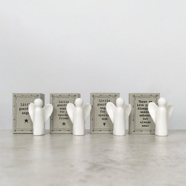 Porcelain Guardian Angel Matchbox Gift - Birthday Present - Gift For Friend-Friendship Gifts-Little Guardian Angel Special Mum-East Of India
