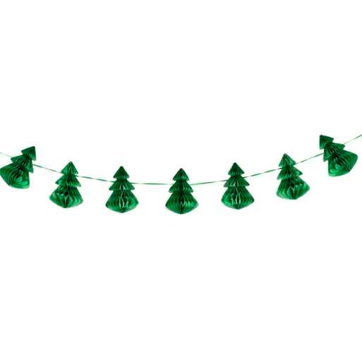 Christmas Tree Decoration - Green Honeycomb Trees - Christmas Decorations - Hanging Decorations - Christmas Garland - Holiday Decor