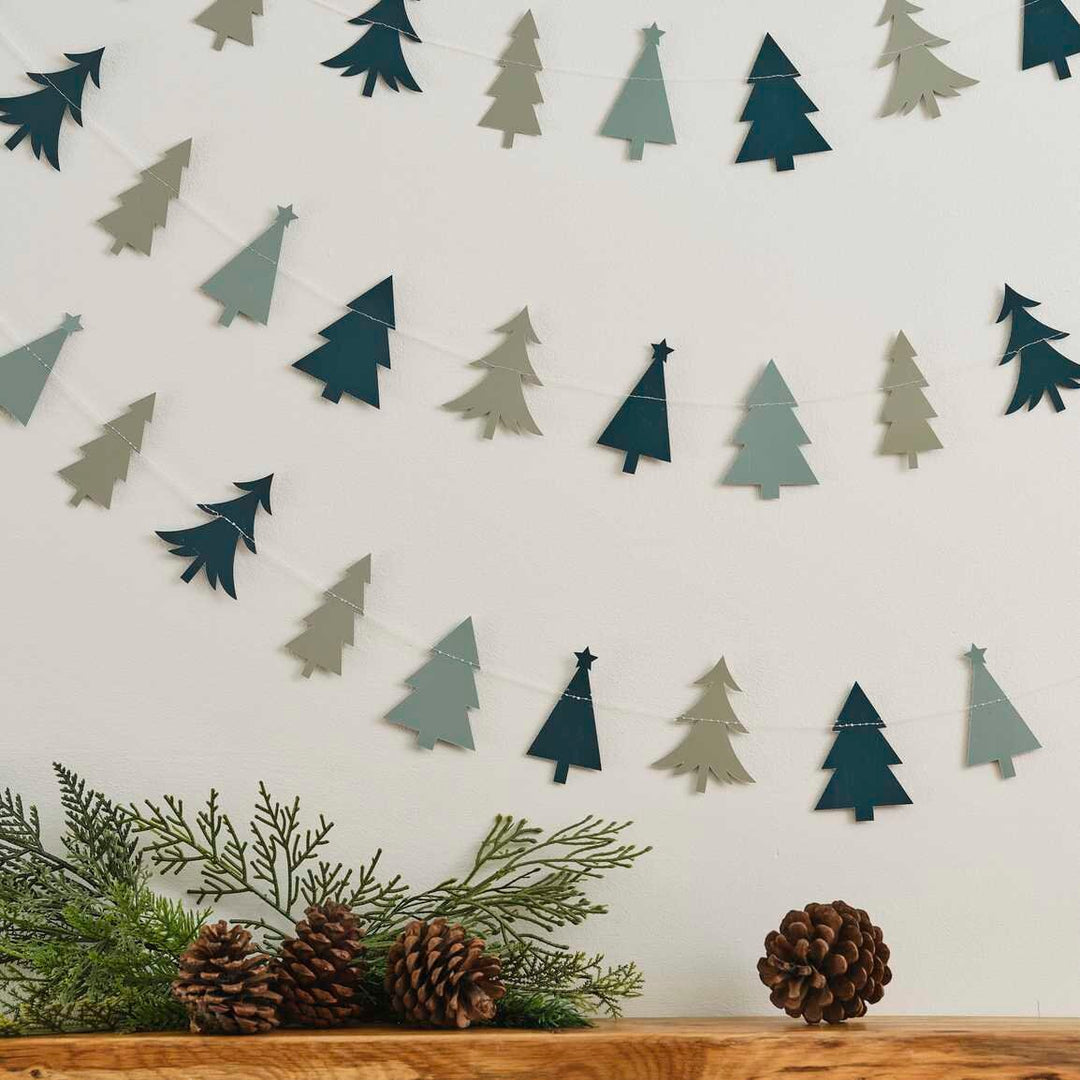 Christmas Tree Decoration - Green Christmas Tree Garland - Christmas Decorations - Hanging Decorations - Christmas Garland - Holiday Decor