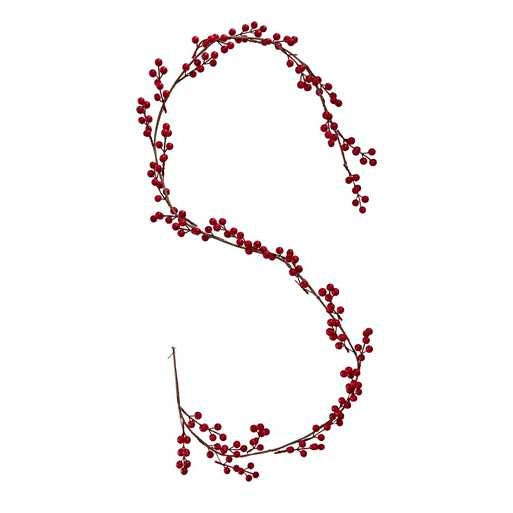 Red Berry Christmas Garland - Red Berry Foliage Garland - Christmas Decorations - Christmas Table Decoration - Red Xmas - Holiday Decor