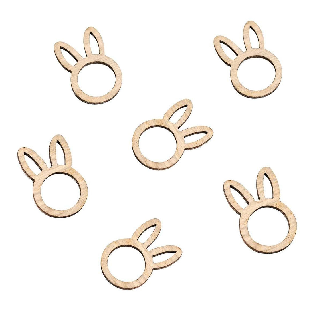 Wooden Easter Bunny Table Confetti - Easter Party Decorations - Easter Table Decorations - Wooden Bunnies - Dinner Party - Easter Backdrop