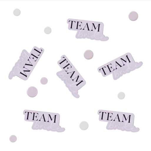 Team Bride Hen Party Confetti - Pink & Black Hen Party Confetti - Bridal Shower Party Confetti - Hen Night Table Confetti