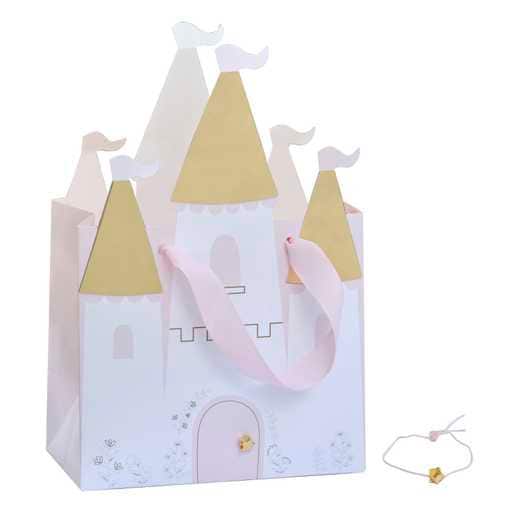 Princess Castle Party Bags - Castle Gift Bags - Princess Theme Birthday Party - Little Princess - Kids Birthday - Unicorn Party - Pack Of 5