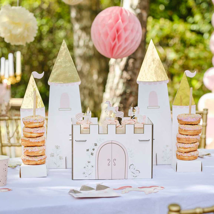Princess Castle Treat Stand - Cupcake Stand - Donut Stand - Princess Party Decor - Princess Birthday Party Table Centrepiece