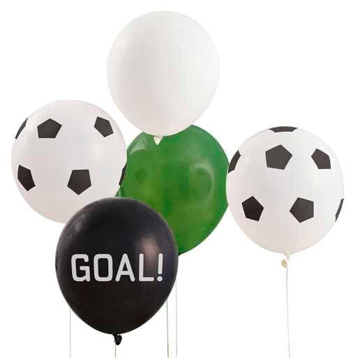 Football Party balloons-Football Birthday Party Balloon-Sports Party Balloon Backdrop-Boys Birthday Party-Soccer Party Decorations-Pack of 5