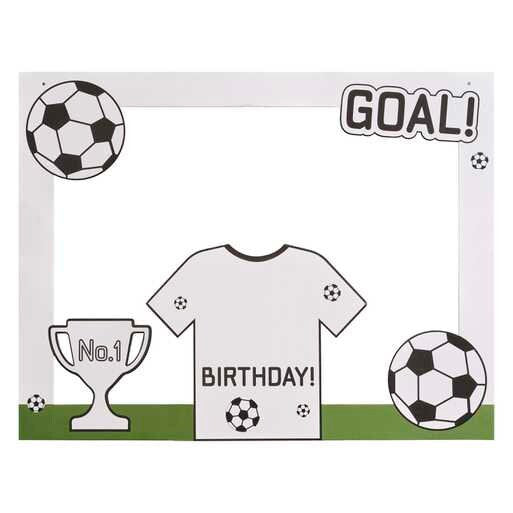 Football Party Game - Customisable Football Photo Booth Frame - Children's Kids Sports Party Decorations - Soccer Party Supplies -Photo Prop