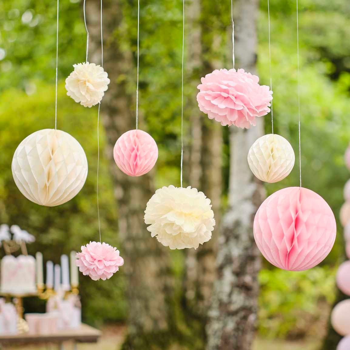 Pom pom centerpieces store for baby shower