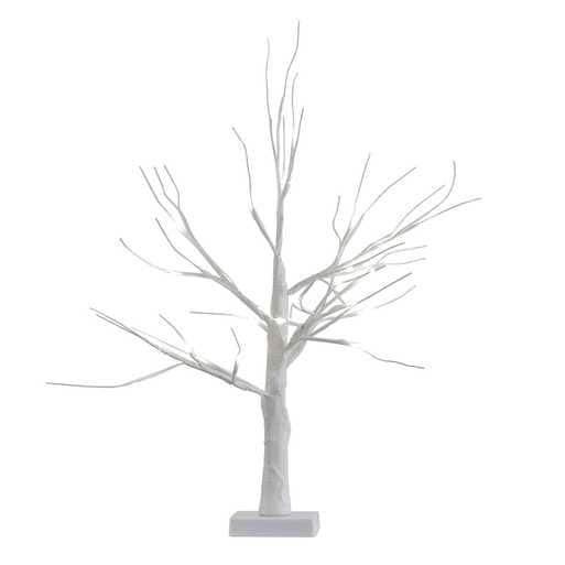 Christmas White Twig Tree with Lights - Christmas Decorations - White Christmas Theme