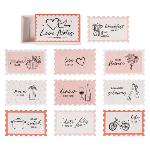 Valentine's Day Love Token Gift - Valentine's Gifts - Valentine's Vouchers - Gift Tokens - Pack Of 10