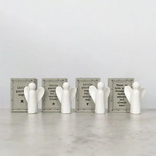 Porcelain Guardian Angel Matchbox Gift - Birthday Present - Gift For Friend-Friendship Gifts-Little Guardian Angel Special Mum-East Of India