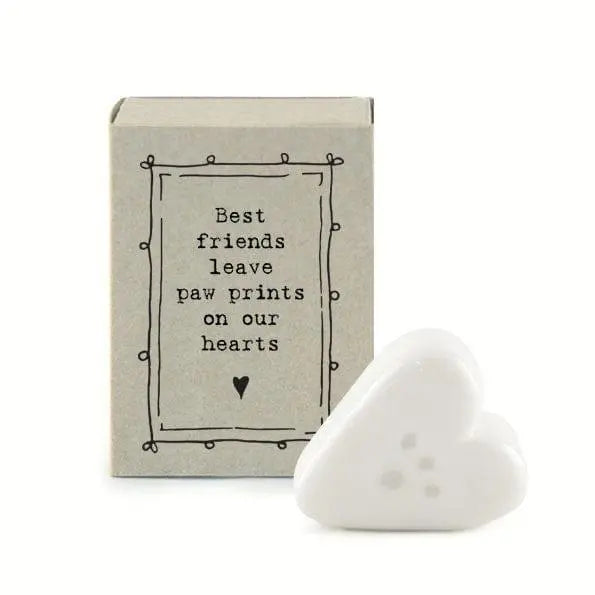 Porcelain Paw Prints Matchbox Gift - Best Friends - Gift For Friend - Friendship Gifts - Lockdown Present - East Of India