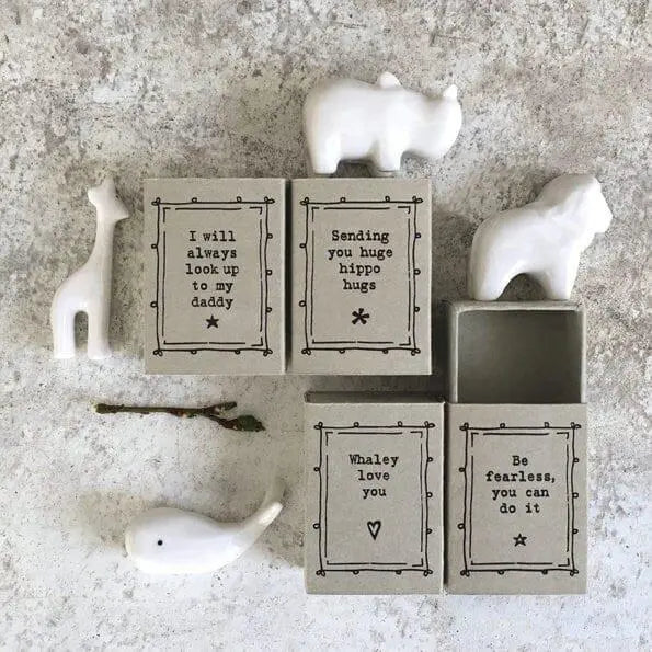 Porcelain Whale Matchbox Gift - Birthday Present - Gift For Friend - Whaley Love You - Valentines Gift - Thinking Of You - East Of India
