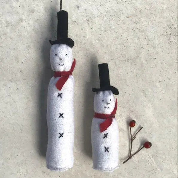 Snowman Decoration - Medium Felt Hanging Snowman - Christmas Ornament - Christmas Gift - Christmas Decorations - Holiday Decor-Xmas Homeware