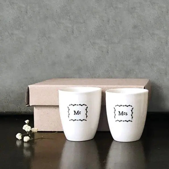 Mr And Mrs Egg Cups - East Of India East of India