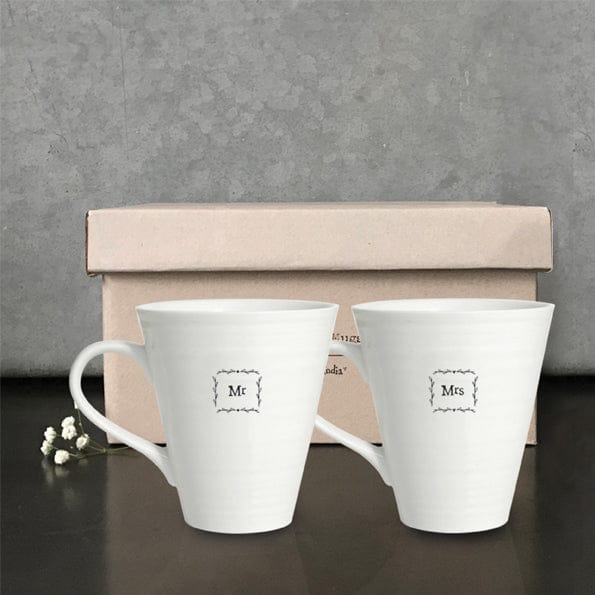 Mr And Mrs Mug Set - East of India East of India