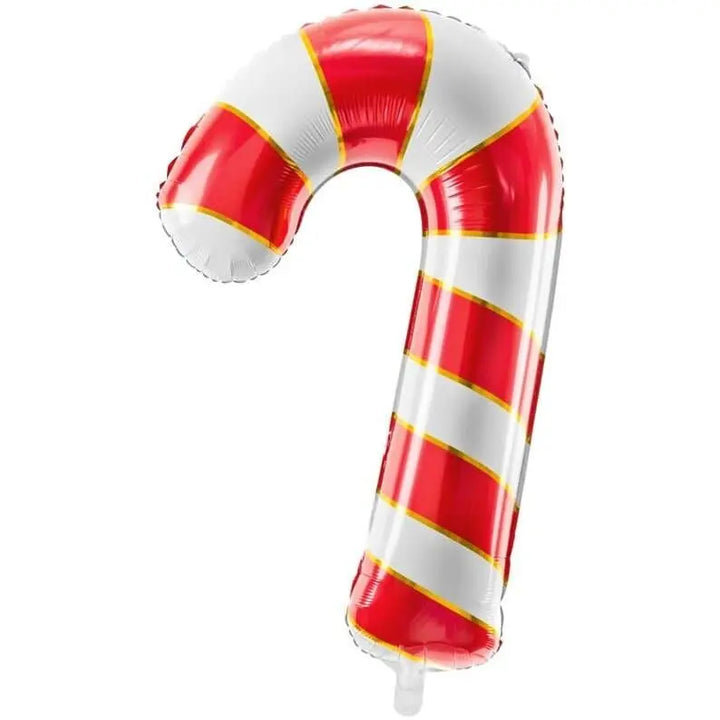 Red Candy Cane Balloon - Christmas Candy Canes - Red & White stripes - Christmas Decorations - Holiday Decor