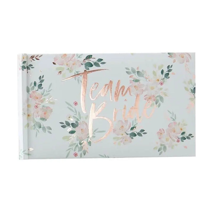 Team Bride Photo Album - Rose Gold Floral Photo Album - Hen Party Photos