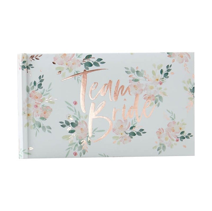 Team Bride Photo Album - Rose Gold Floral Photo Album - Hen Party Photos